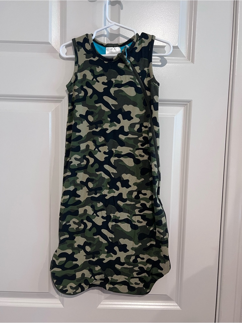 Posh Peanut Olive Green Camo Sleeveless Dress